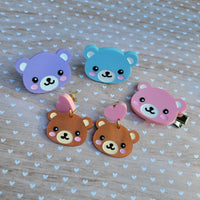 Kawaii Bear Pin | Pastel Bear | Kawaii Brooch | Bear Brooch | Teddy Bear