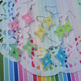 Kira Kira Earrings | Precure Inspired Earrings | Magical Girl Earrings | Glow in the Dark Earrings