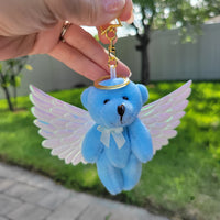 Angel Bear Charm | Kawaii Bear Keychain | Sweet Bear