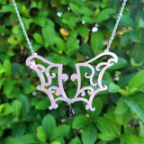 Ornate Bat Necklace | Filigree Bat | Halloween Necklace | Gothic Necklace | Goth Necklace