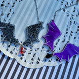 Gothic Bat Necklace | Bat Wing Necklace | Halloween Necklace | Gothic Necklace | Goth Necklace