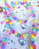 Fairy Kei Jewelry Set | Pastel Kei Necklace | Beaded Necklace | Rainbow Necklace