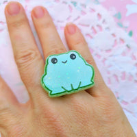 Frog Ring | Kawaii Frog | Pastel Frog | Froggie Ring