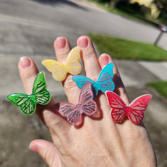 Sparkly Butterfly Ring | Sparkly Ring | Spring Ring | Classic Lolita |