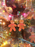 Gingerbread Men Earrings | Gingerbread Earrings | Fake Cookie Earrings | Christmas Earrings | Sweet Lolita Earrings | Sweets Earrings | Christmas Jewelry