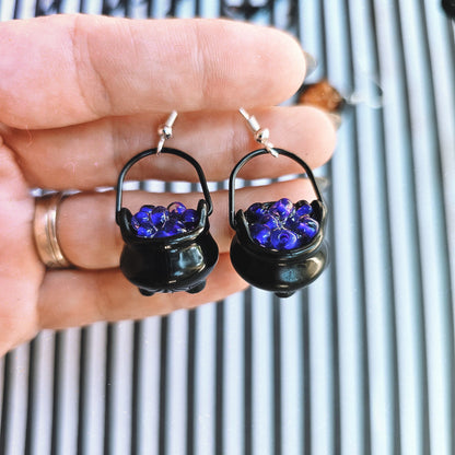 Cauldron Earrings | Halloween Earrings | Gothic Earrings