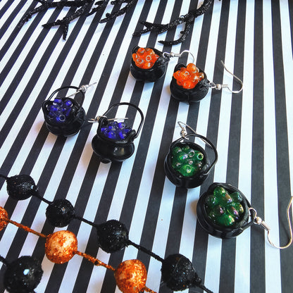 Cauldron Earrings | Halloween Earrings | Gothic Earrings