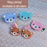 Kawaii Bear Ring | Pastel Bear | Kawaii Ring | Teddy Bear