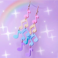 Music Note Earrings | Fairy Kei Earrings | Music Earrings | Kawaii Earrings