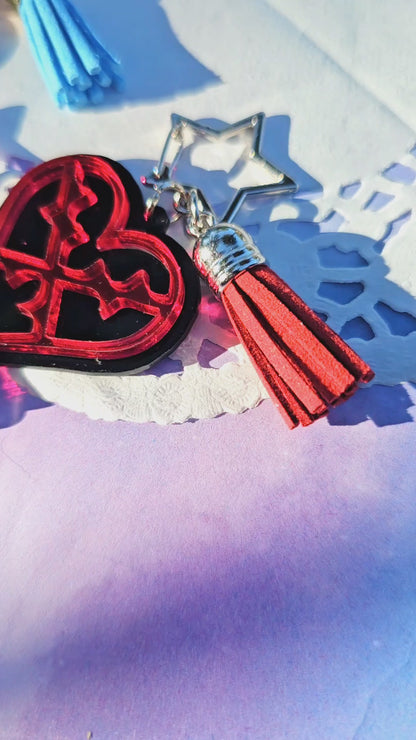 Kingdom Hearts Keychain | Video Game Inspired Keychain | Heartless Keychain | Kingdom Hearts Charm