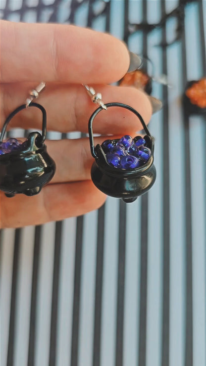 Cauldron Earrings | Halloween Earrings | Gothic Earrings