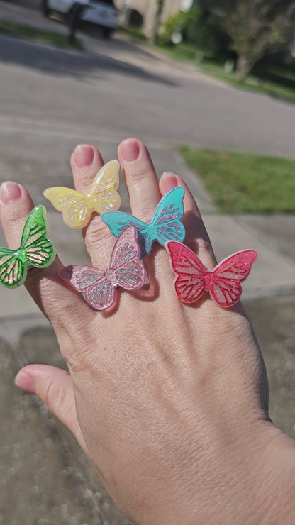 Sparkly Butterfly Ring | Sparkly Ring | Spring Ring | Classic Lolita |