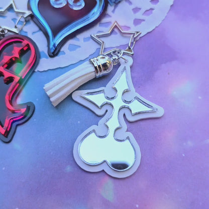 Kingdom Hearts Keychain | Video Game Inspired Keychain | Heartless Keychain | Kingdom Hearts Charm