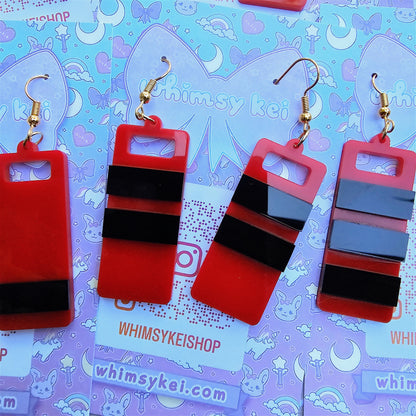 Kifuda Earrings | Spirited Earrings | Bath Token Earrings | No Face Earrings | Anime Inspired Earrings