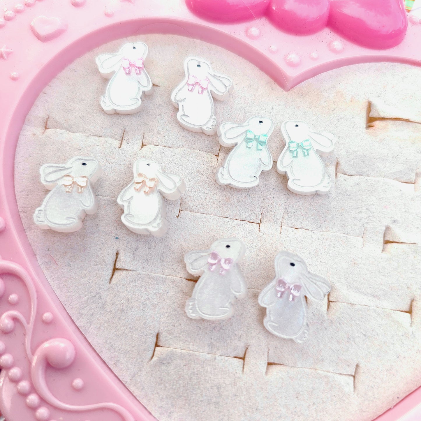 Easter Bunny Studs | Rabbit Studs | White Bunny Earrings | Brown Bunny | Easter Earrings | Easter Studs