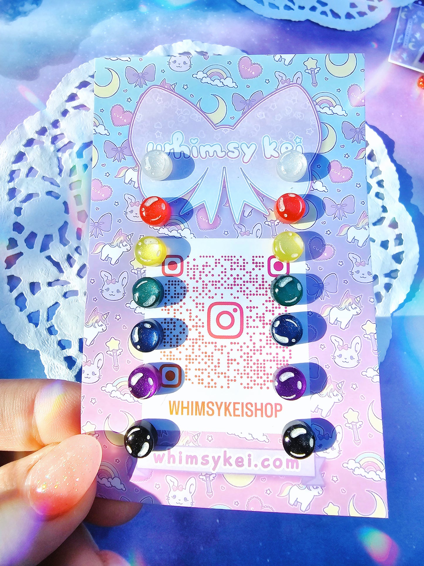 Materia Earrings | Final Fantasy Earrings | Weeb Earrings | Final Fantasy 7