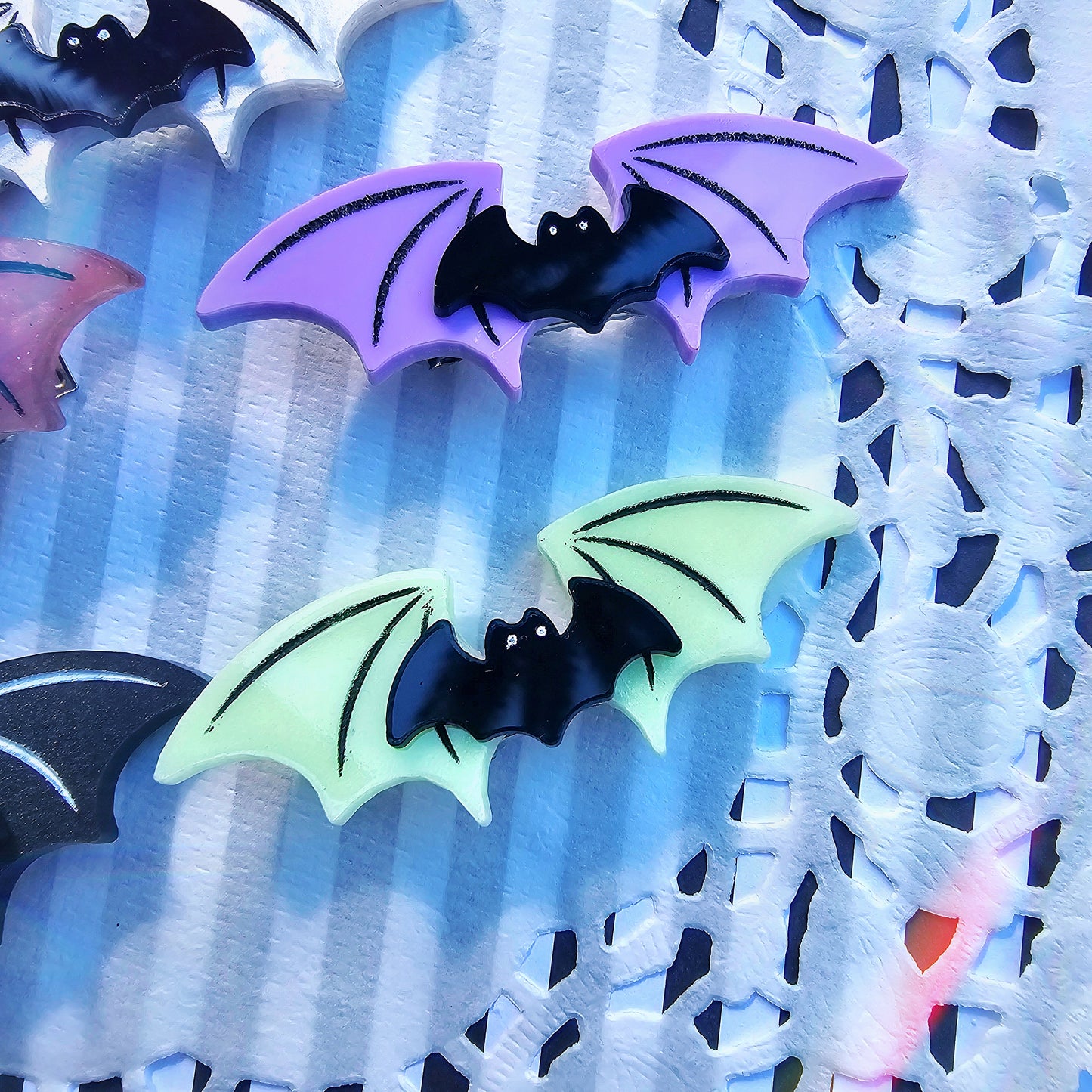 Bat Wing Hair Clip | Halloween Hair Clip | Bat Hair Clip | Goth Hair Clip | Pastel Halloween