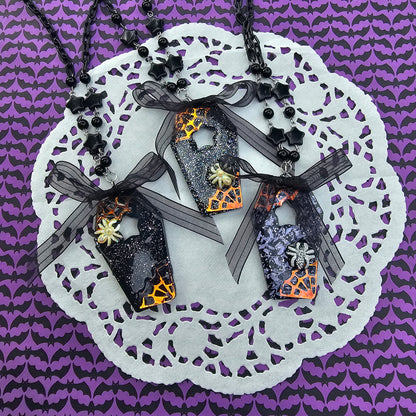 Gothic Coffin Necklace | Halloween Necklace | Gothic Necklace