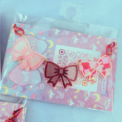 Valentines Bow Necklace | Lovecore Necklace | Valentines Necklace | Lolita Necklace