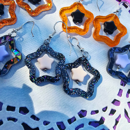 Halloween Star Earrings | Goth Earrings | Gothic Lolita Earrings