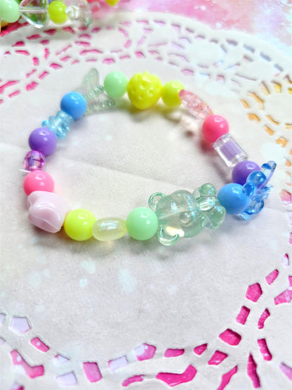 Pastel Rainbow Bracelet | Pastel Bracelet | Fairy Kei Bracelet | Decora Kei