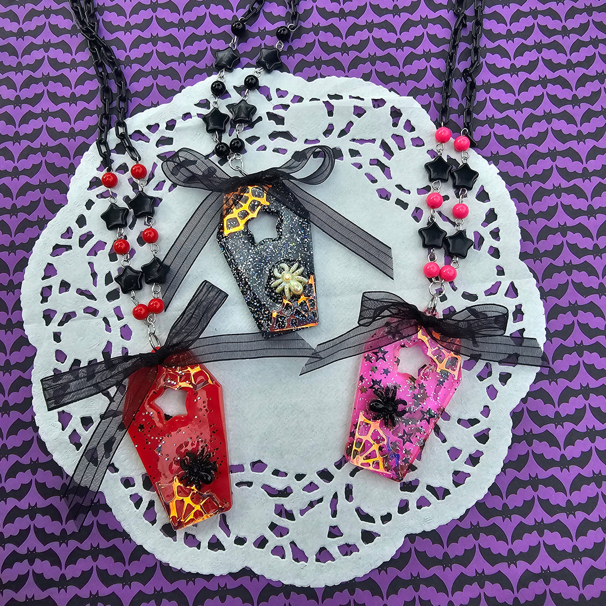 Gothic Coffin Necklace | Halloween Necklace | Gothic Necklace