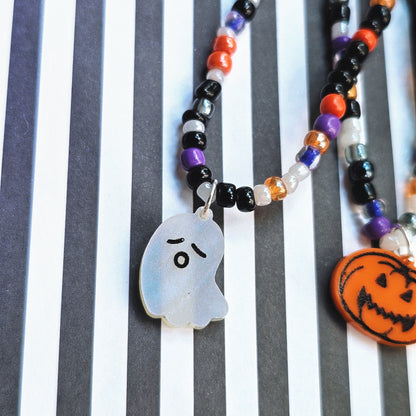 Halloween Kandi Choker | Halloween Choker | Bat Choker | Pumpkin Choker