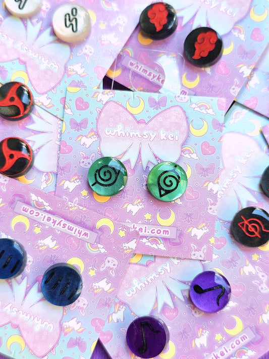 Naruto Stud Earring | Ninja Stud Earring | Anime Stud