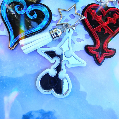 Kingdom Hearts Keychain | Video Game Inspired Keychain | Heartless Keychain | Kingdom Hearts Charm