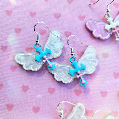Angelic Wing Earrings | Magical Girl Earrings | Magical Earrings | Sweet Lolita Earrings | Mahou Kei Earrings