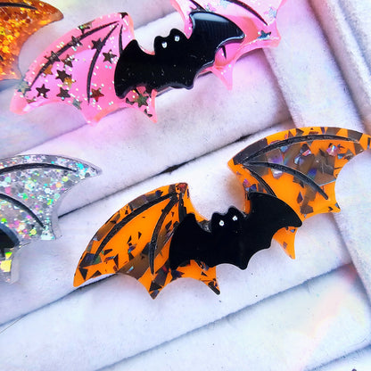 Neon Bat Wing Ring | Neon Halloween Ring | Bat Ring | Goth Ring