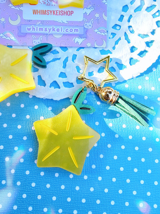 Paopu Fruit Keychain | Paopu Charm | Video Game Inspired Keychain | Kingdom Hearts Keychain | Kingdom Hearts Charm