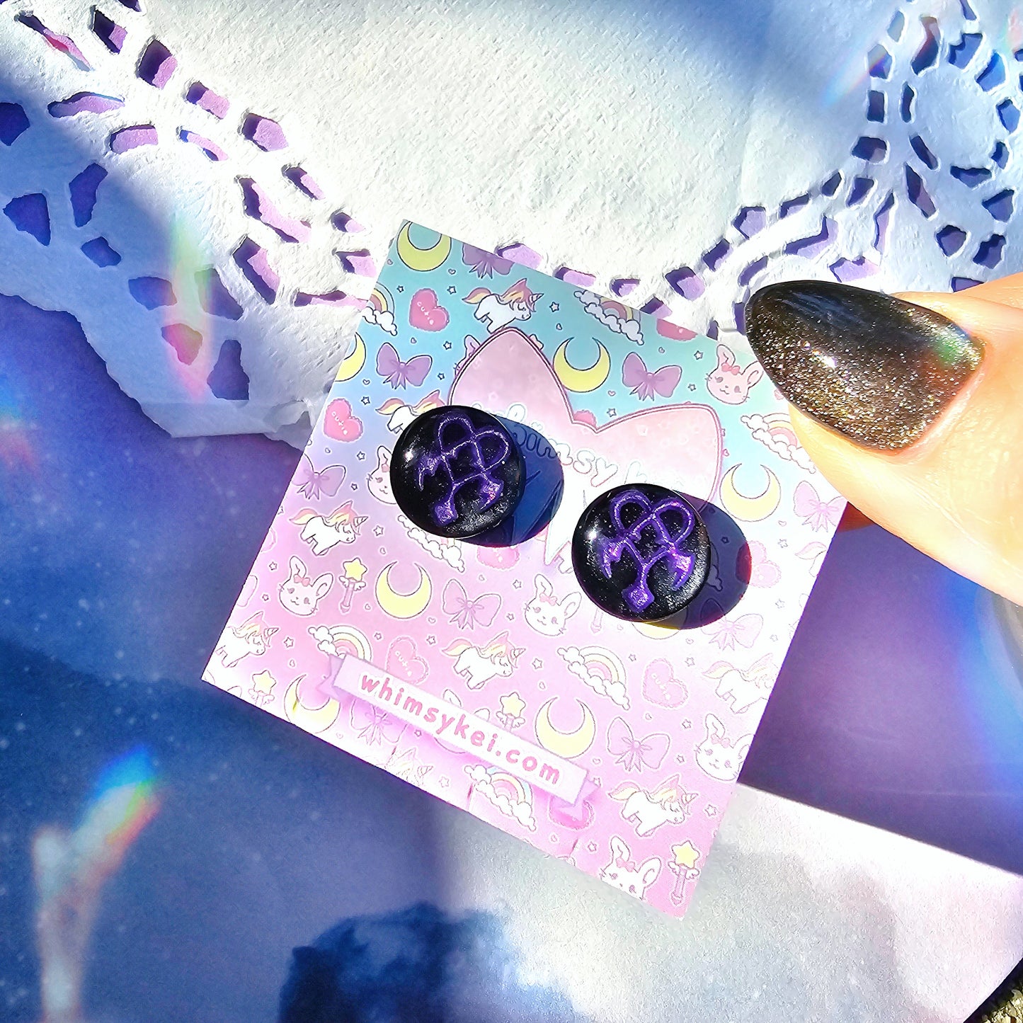 Kingdom Hearts Stud Earring | Video Game Stud Earring | Kingdom Hearts Earring | Heartless Earring