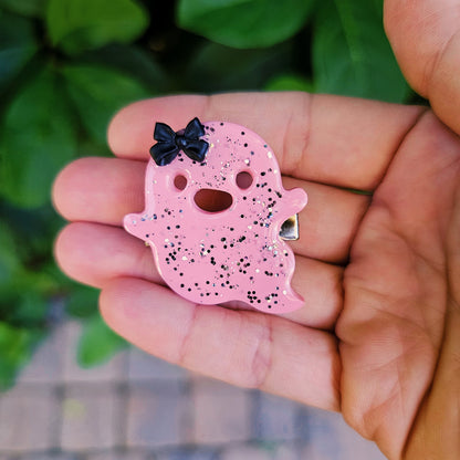 Kawaii Ghost Hair Clip | Glow in the Dark Hair Clip | Halloween Hair Clip | Ghost Clip