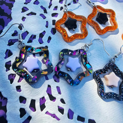 Halloween Star Earrings | Goth Earrings | Gothic Lolita Earrings