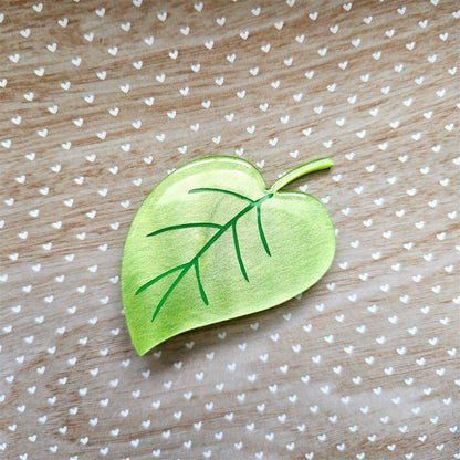 Leaf Hair Clip | Leaf Barrette | Anime Inspired Hair Clip