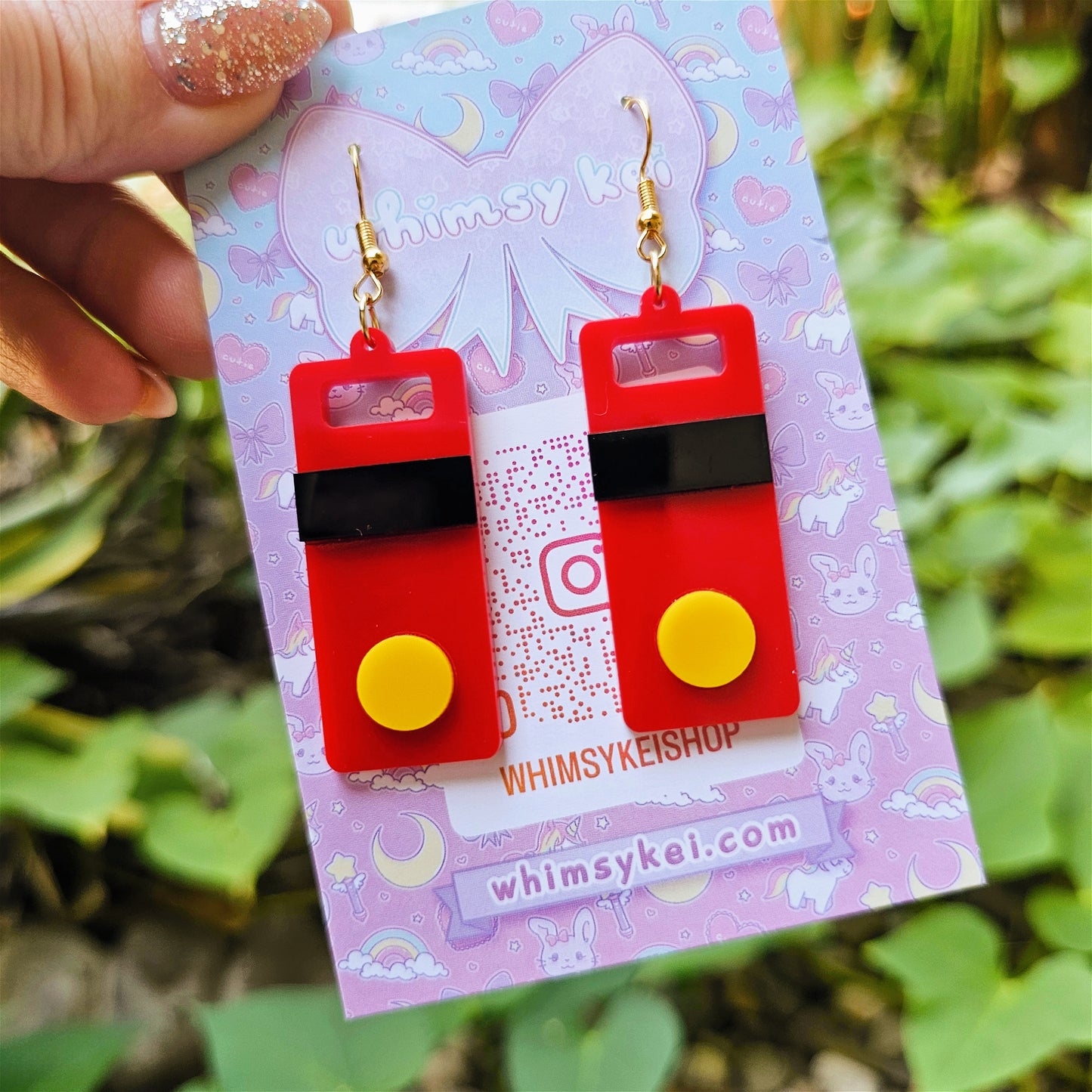 Kifuda Earrings | Spirited Earrings | Bath Token Earrings | No Face Earrings | Anime Inspired Earrings