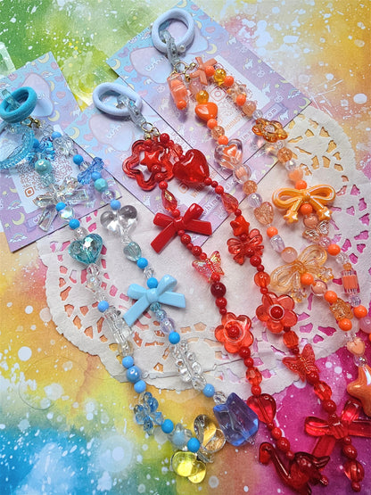 Hair Clasps | Hair Chain | Blue Hair Clip | Red Hair Clip | Orange Hair Clip