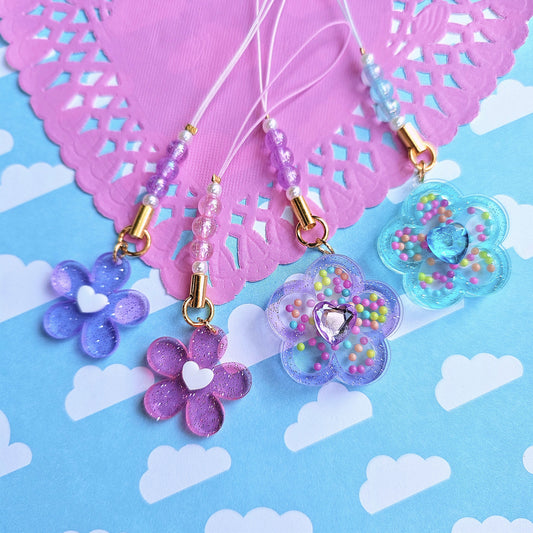 Pastel Phone Charms | Flower Charm | Shaker Charm