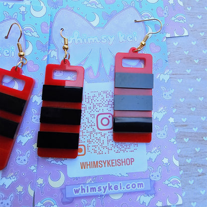Kifuda Earrings | Spirited Earrings | Bath Token Earrings | No Face Earrings | Anime Inspired Earrings