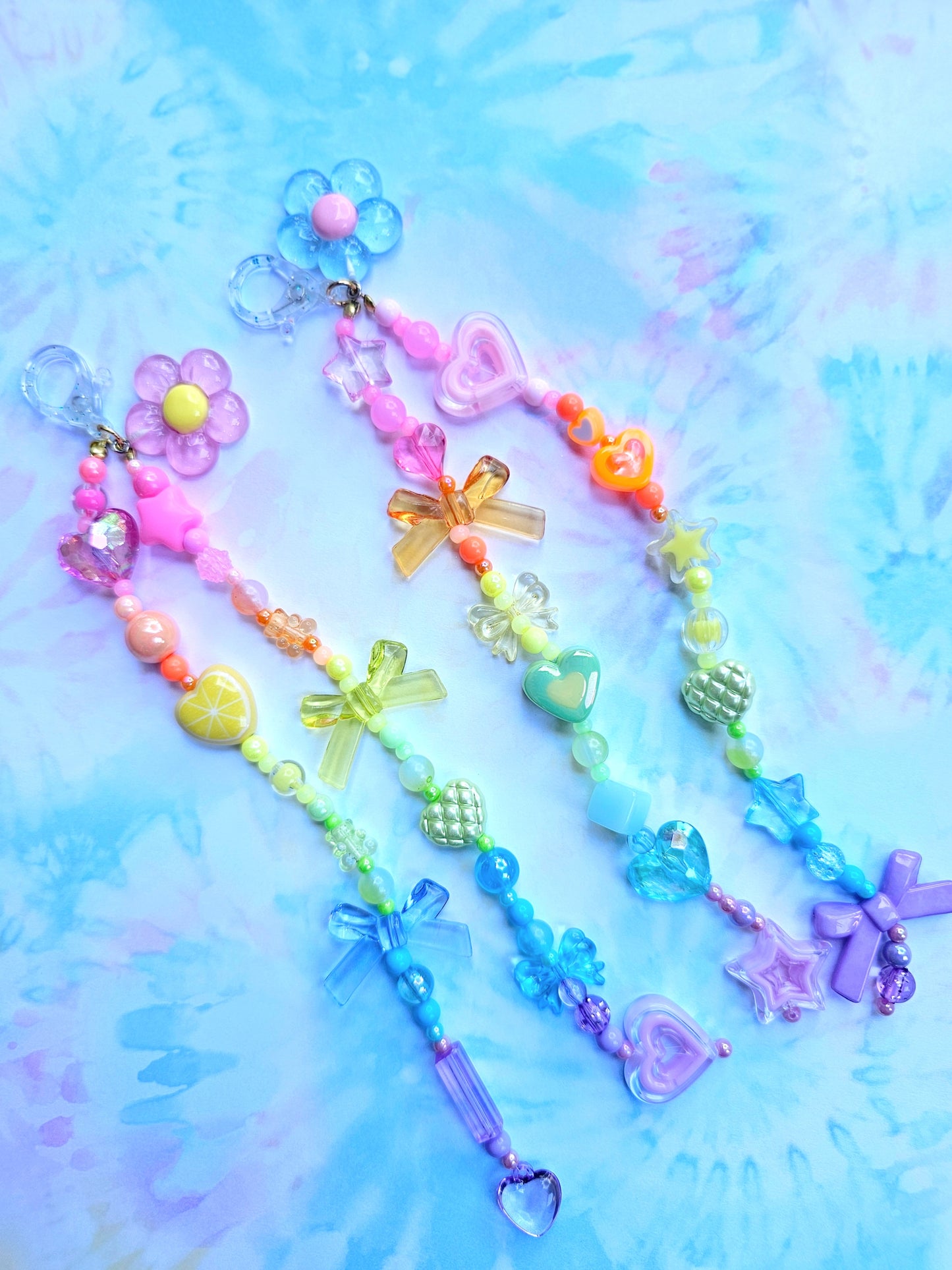 Hair Clasps | Hair Chain | Blue Hair Clip | Red Hair Clip | Orange Hair Clip | Rainbow Hair