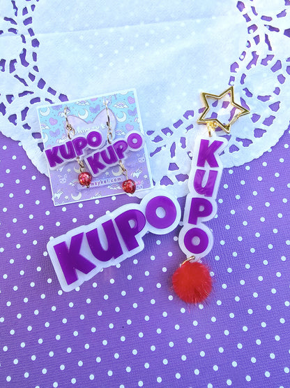 Moogle Hairclip | Final Fantasy Hairclip | Kingdom Hearts Clip |  Weeb Hairclip