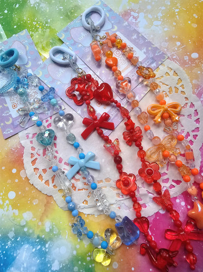 Hair Clasps | Hair Chain | Blue Hair Clip | Red Hair Clip | Orange Hair Clip