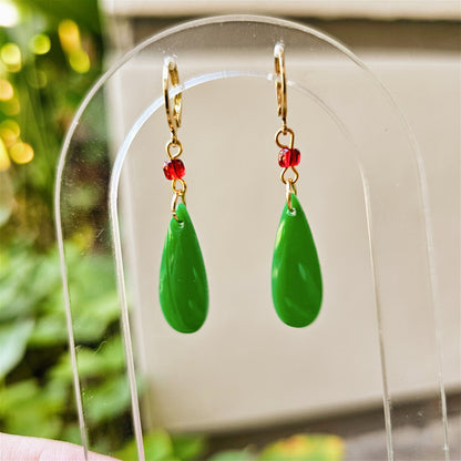 Howl Earrings | Moving Castle Earrings | Wizard Earrings | Green Earrings | Anime Inspired Earrings
