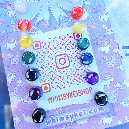 Materia Earrings | Final Fantasy Earrings | Weeb Earrings | Final Fantasy 7