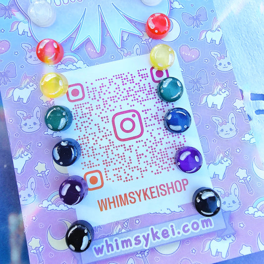 Materia Earrings | Final Fantasy Earrings | Weeb Earrings | Final Fantasy 7