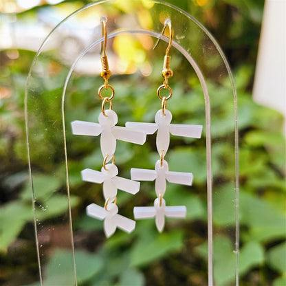 Shikigami Earrings | Spirited Earrings | White Paper Earrings | Anime Inspired Earrings