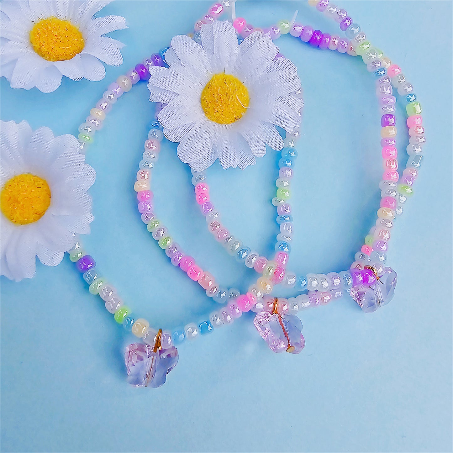 Butterfly Kandi Bracelets | Friendship Bracelets | Butterfly Bracelets | Spring Bracelet