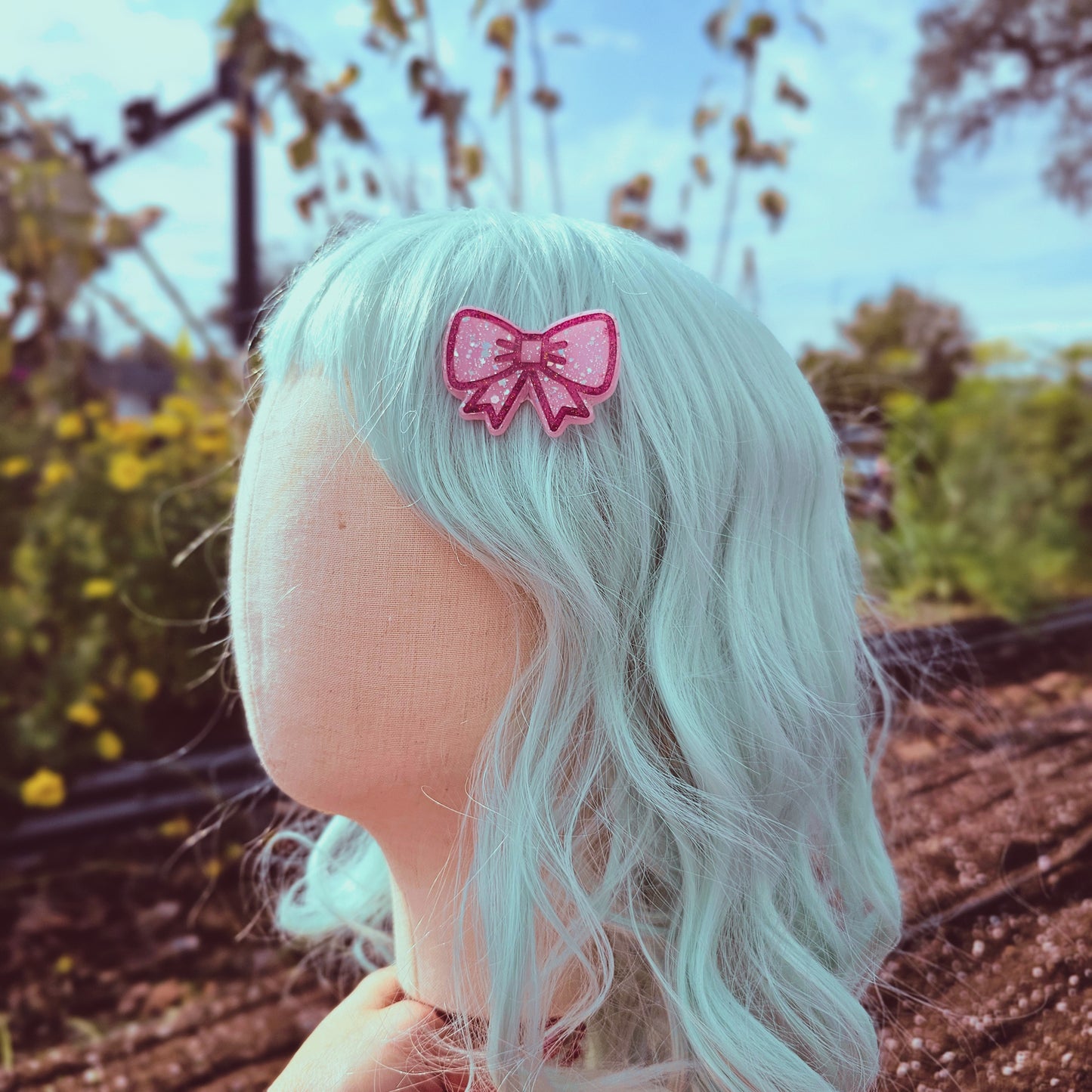 Valentines Bow Hairclip | Lovecore Clip | Valentines Clip | Lolita Clip