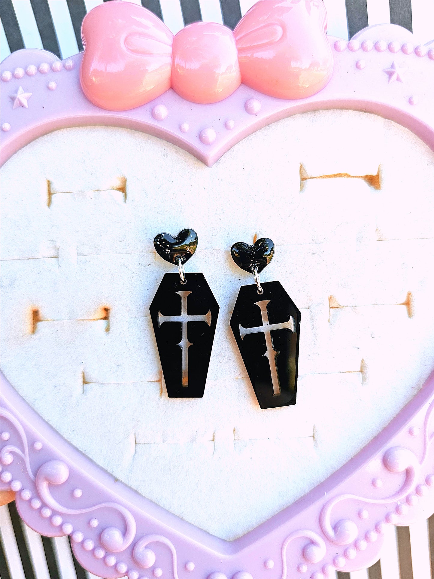 Gothic Coffin Earrings | Halloween Earrings | Gothic Earrings